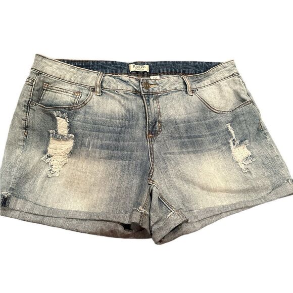 ZCO Jean Shorts Size 22 Plus Size Distressed - Picture 1 of 5